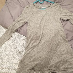 Gray long sleeve dress